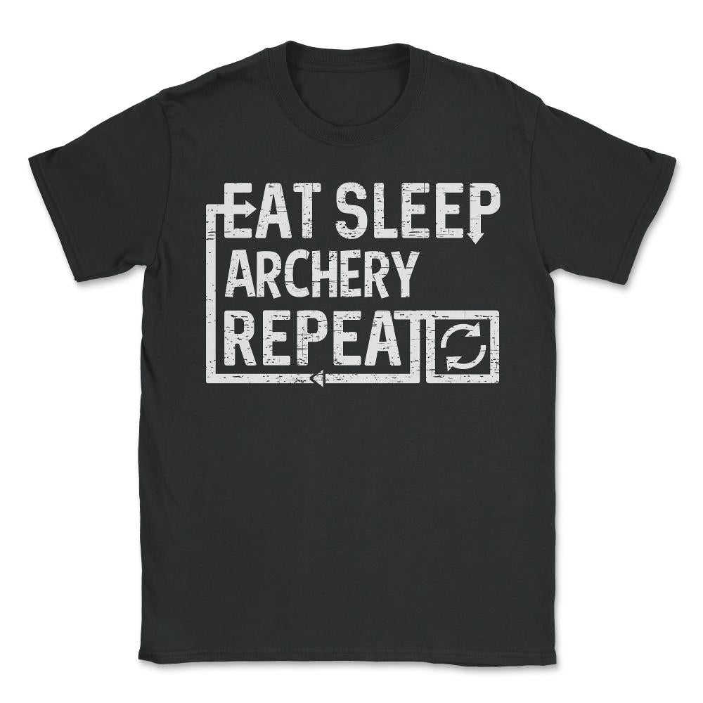 Eat Sleep Archery - Unisex T-Shirt - Black