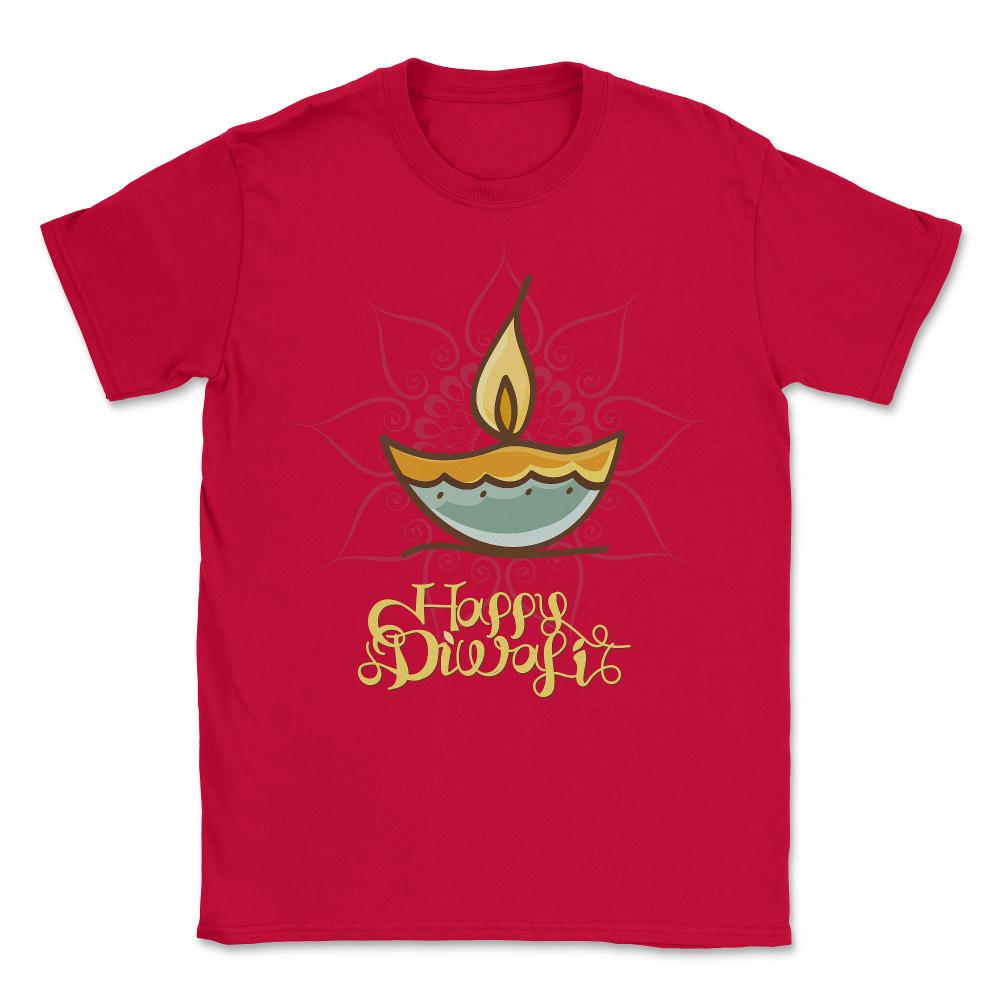 Happy Diwali T Shirt - Unisex T-Shirt - Red