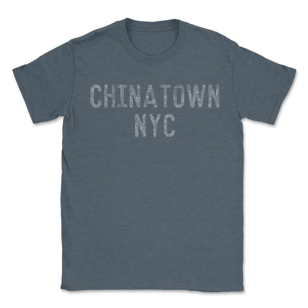 Chinatown NYC Retro - Unisex T-Shirt - Dark Grey Heather