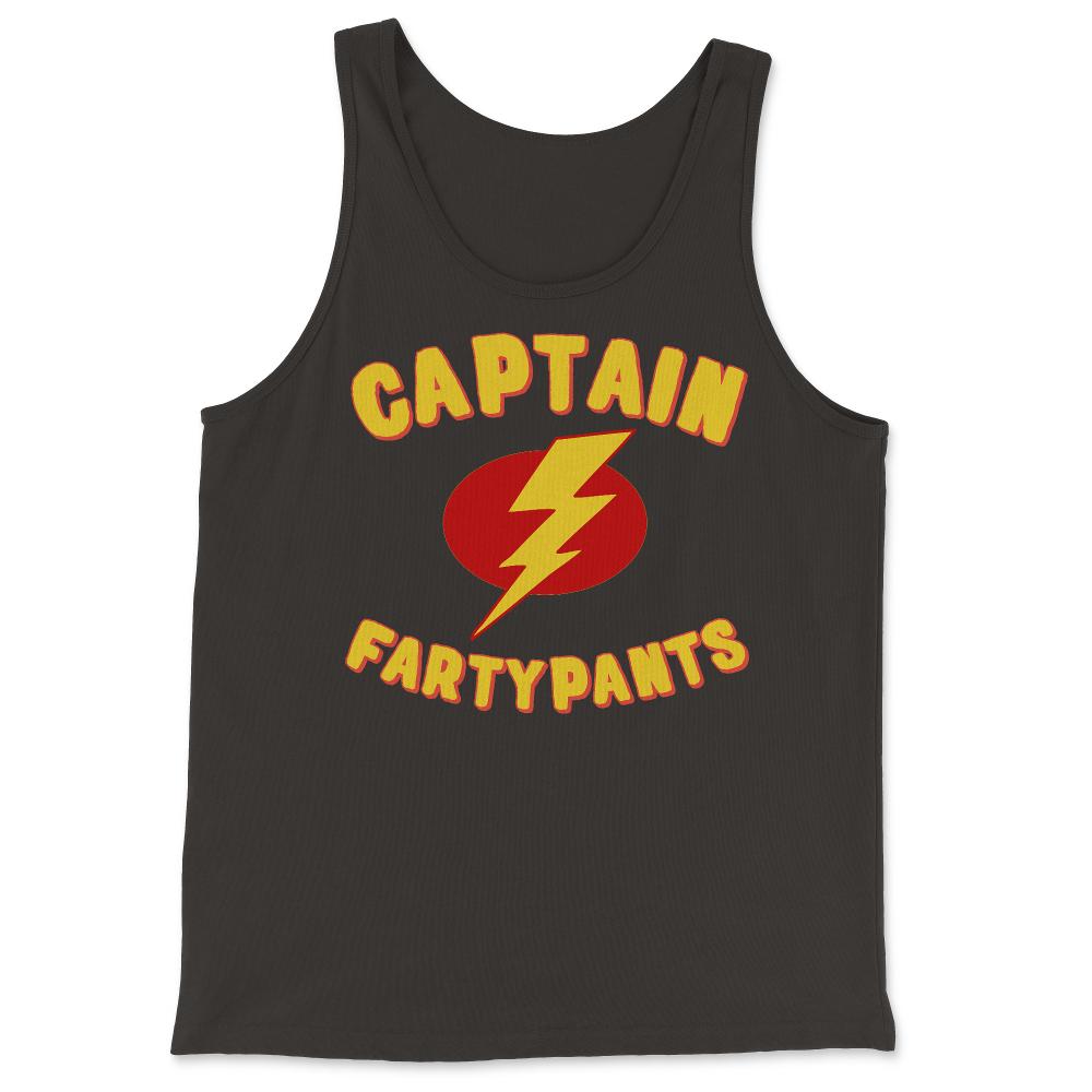 Captain Fartypants Funny Fart - Tank Top - Black