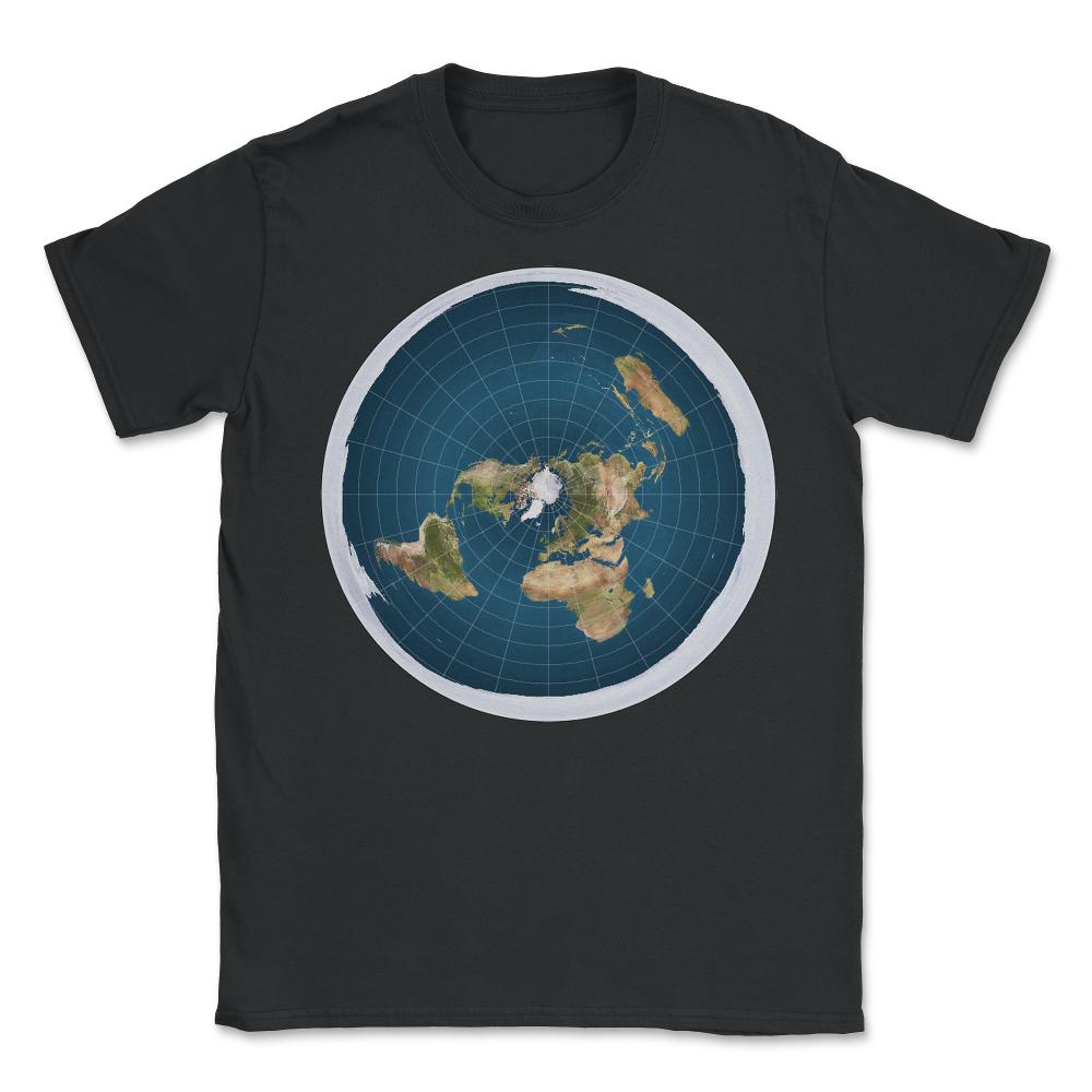 Flat Earth - Unisex T-Shirt - Black