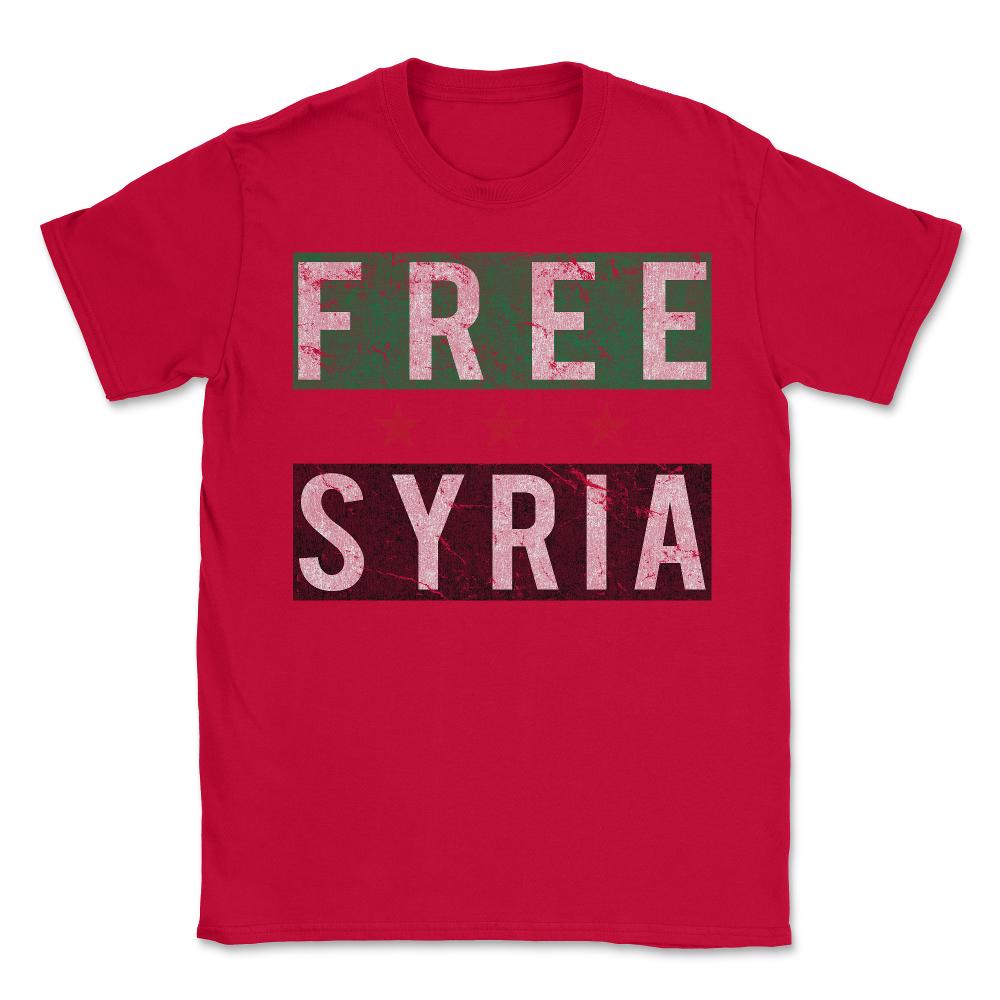 Free Syria - Unisex T-Shirt - Red