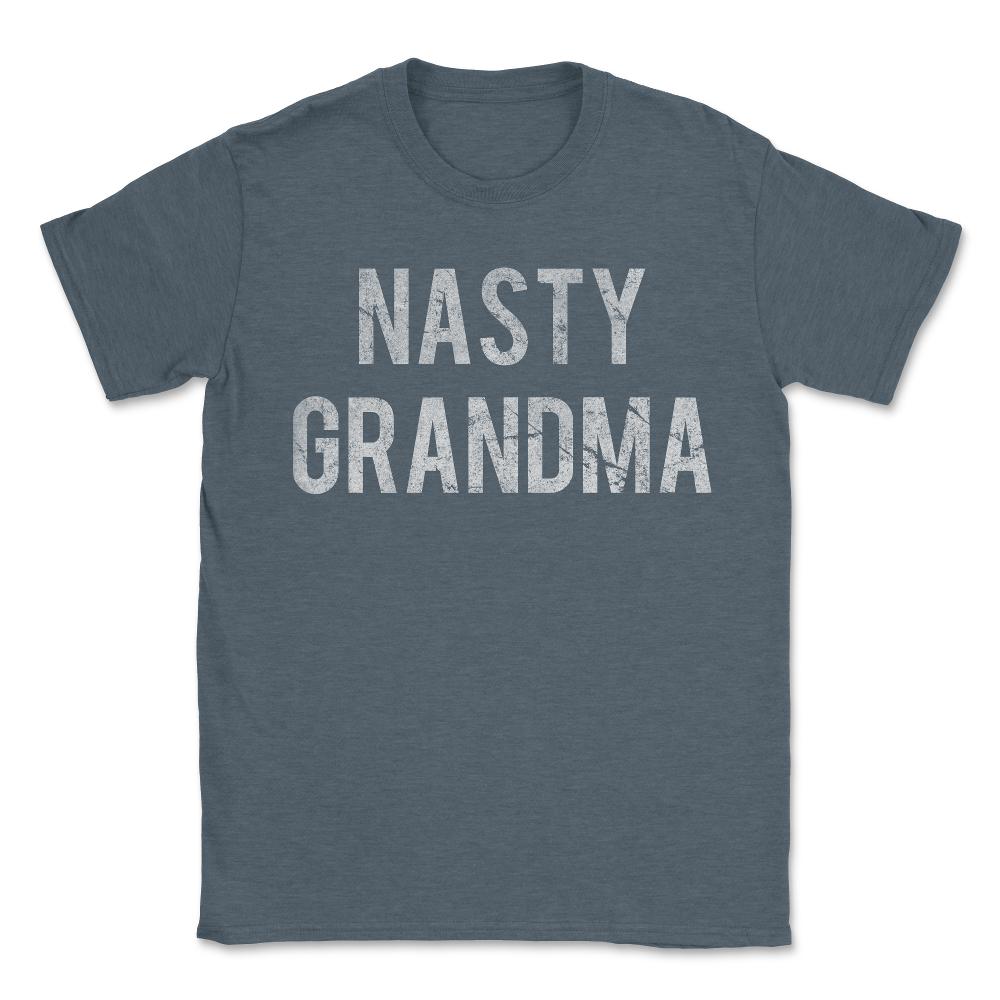 Nasty Grandma Retro - Unisex T-Shirt - Dark Grey Heather
