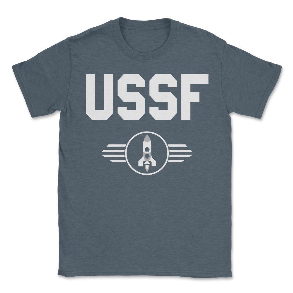 United States Space Force USSF - Unisex T-Shirt - Dark Grey Heather