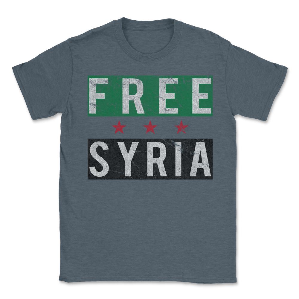 Free Syria - Unisex T-Shirt - Dark Grey Heather