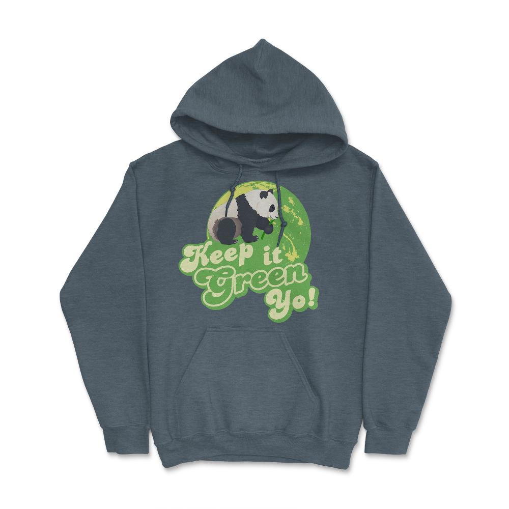 Keep It Green Panda Yo - Hoodie - Dark Grey Heather