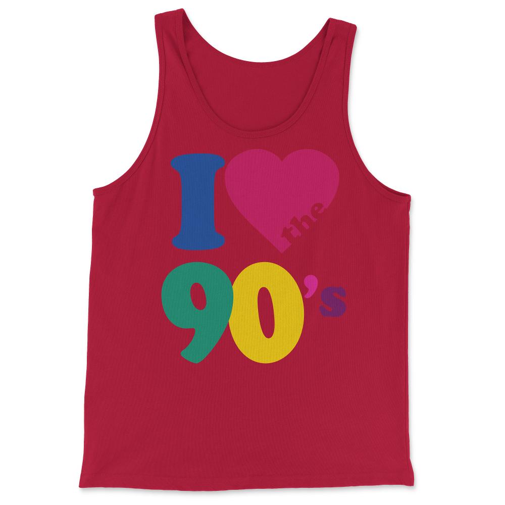 I Love The 90s - Tank Top - Red
