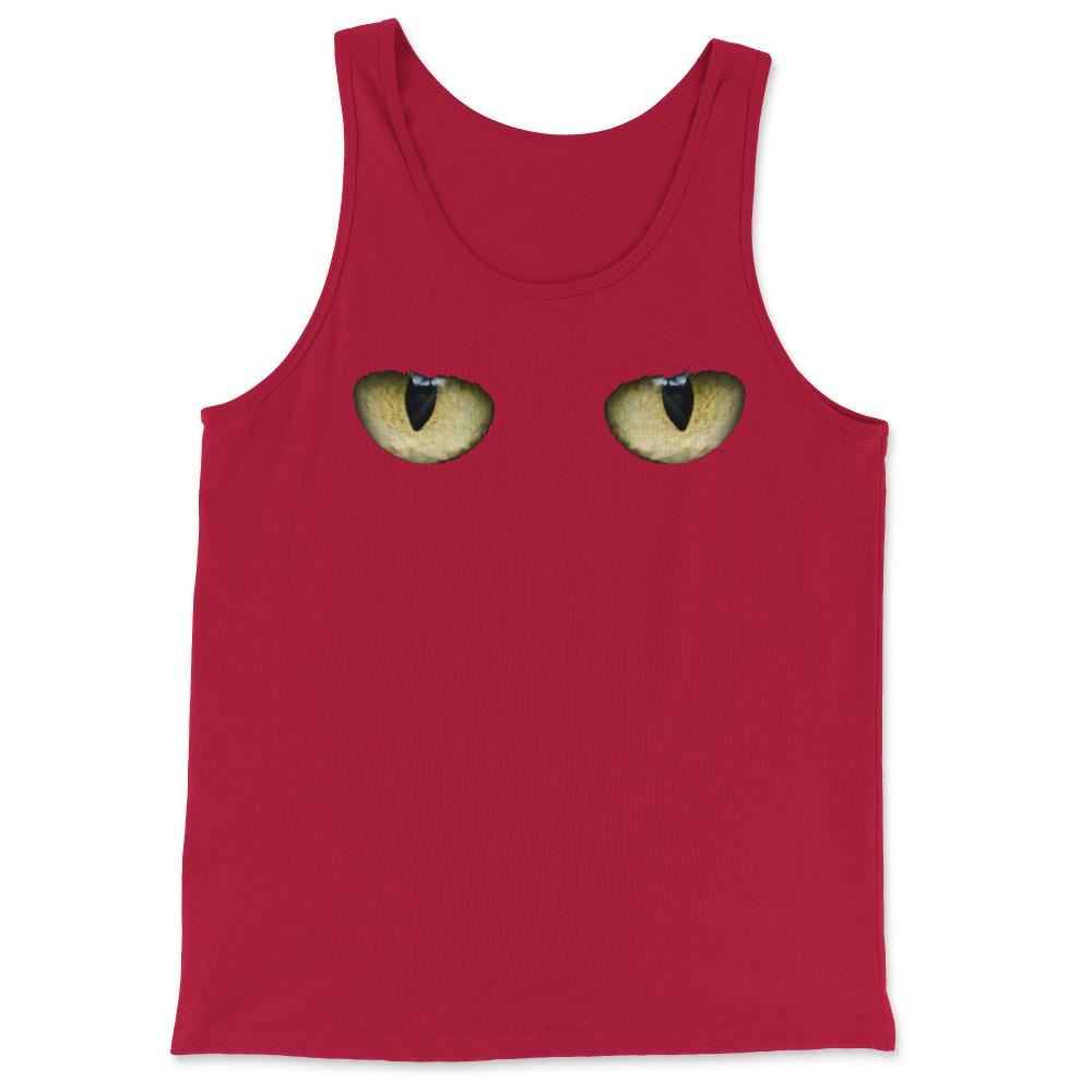 Creepy Cat Eyes - Tank Top - Red