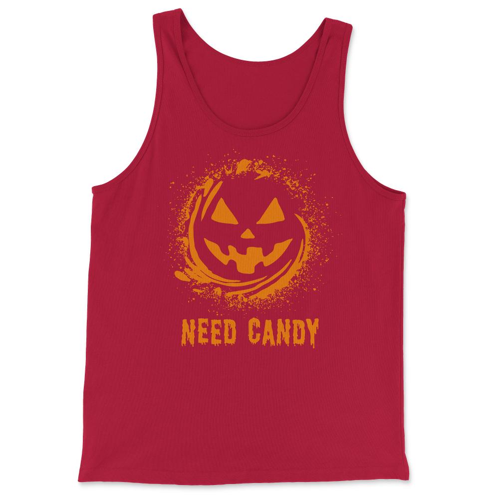 Need Candy Halloween Pumpkin Trick-Or-Treating - Tank Top - Red