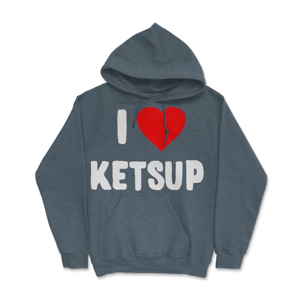 I Love Ketsup - Hoodie - Dark Grey Heather