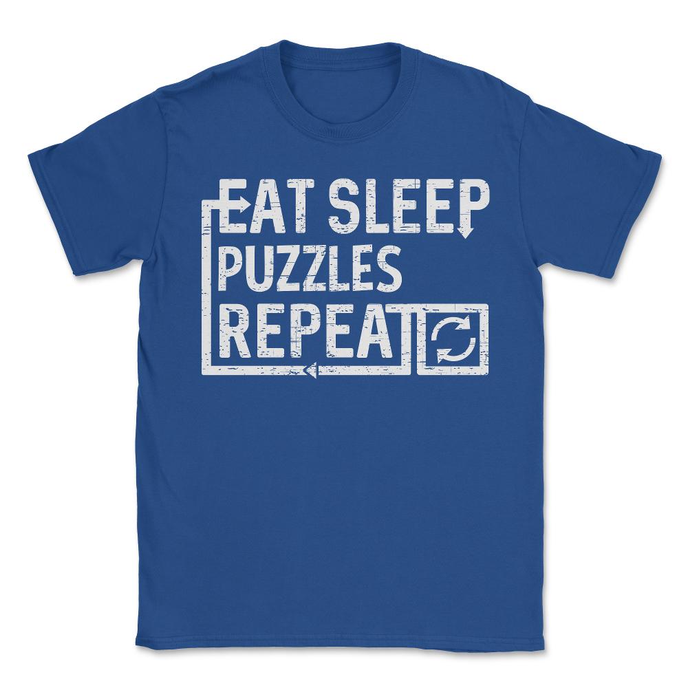 Eat Sleep Puzzle - Unisex T-Shirt - Royal Blue