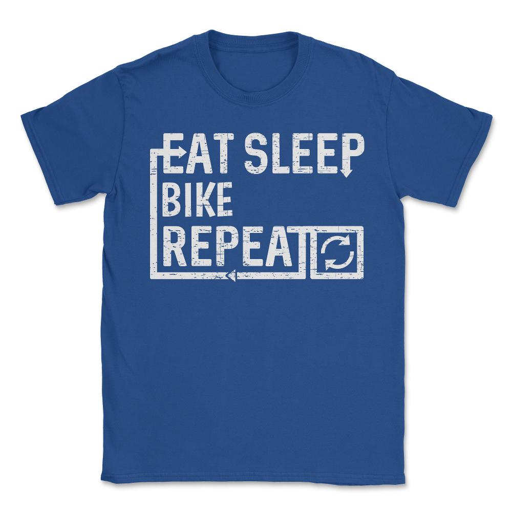 Eat Sleep Bike - Unisex T-Shirt - Royal Blue