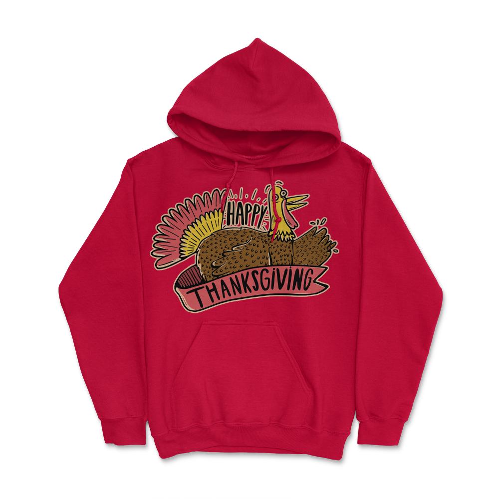 Happy Thanksgiving - Hoodie - Red