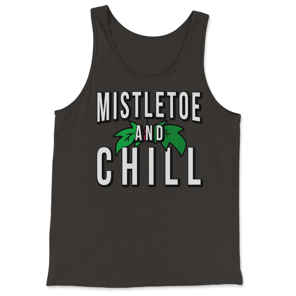 Mistletoe And Chill - Tank Top - Black