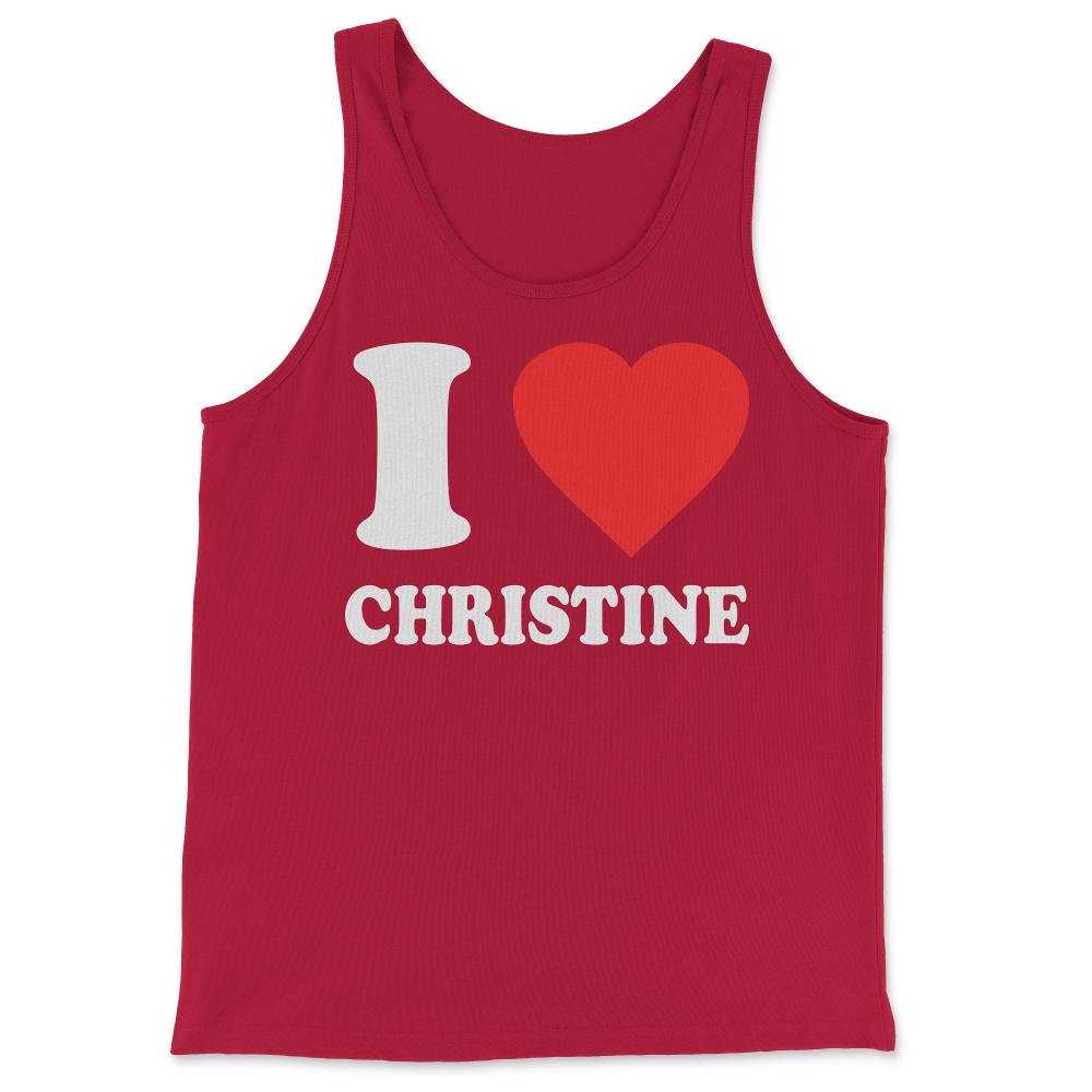 I Love Christine - Tank Top - Red
