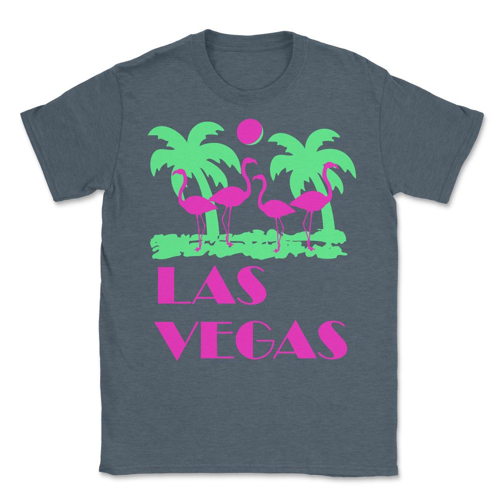 Las Vegas Retro - Unisex T-Shirt - Dark Grey Heather