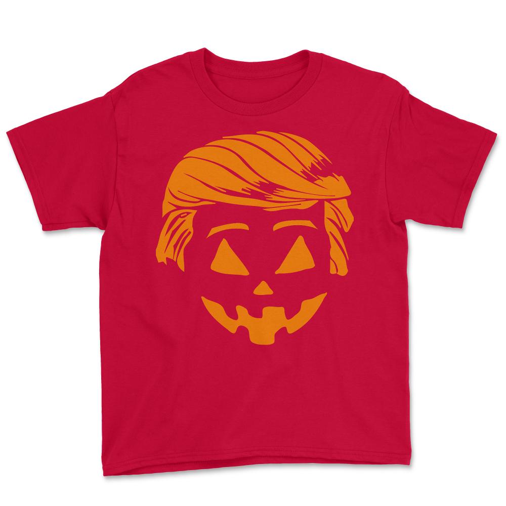 Trump Halloween Trumpkin Costume - Youth Tee - Red