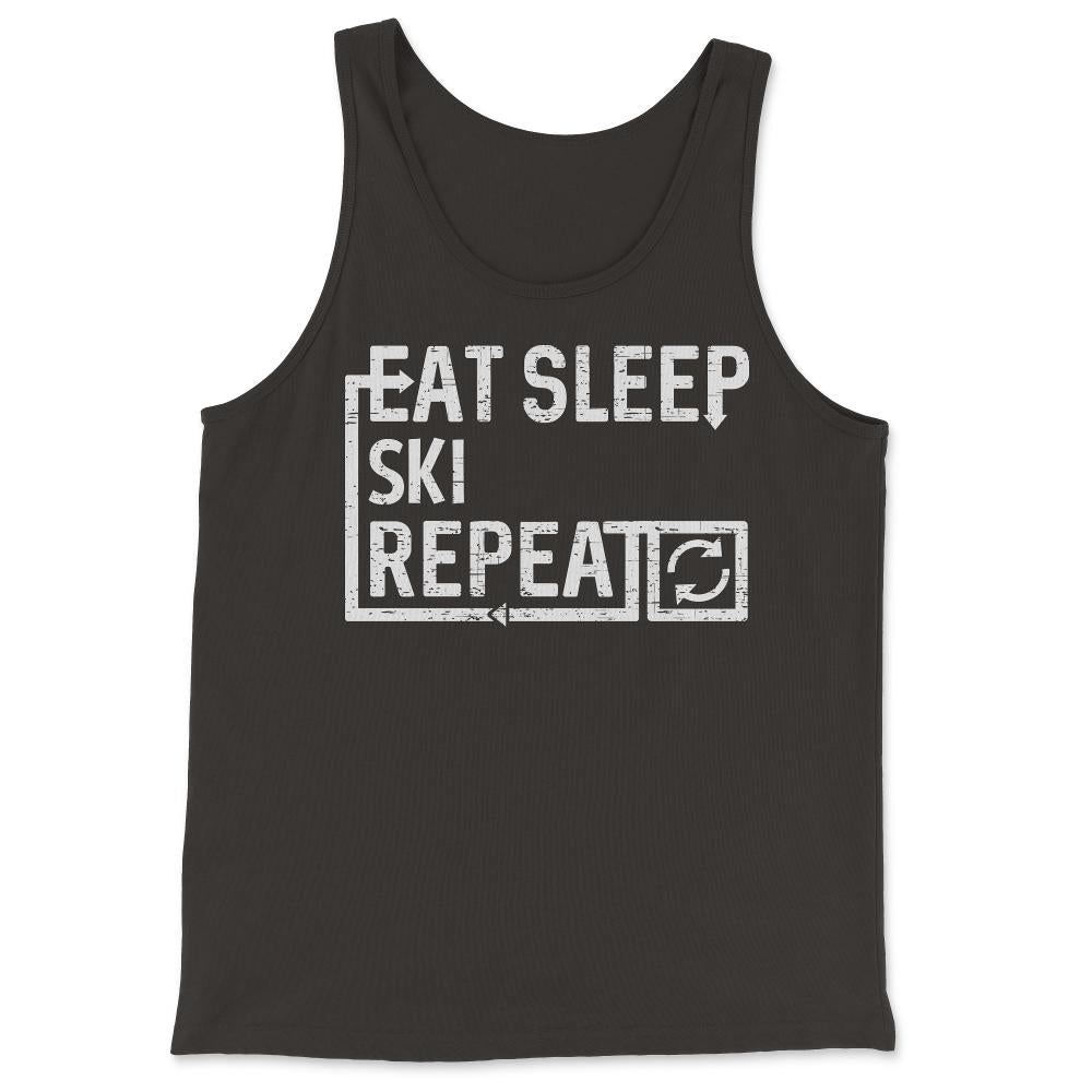 Eat Sleep Ski - Tank Top - Black