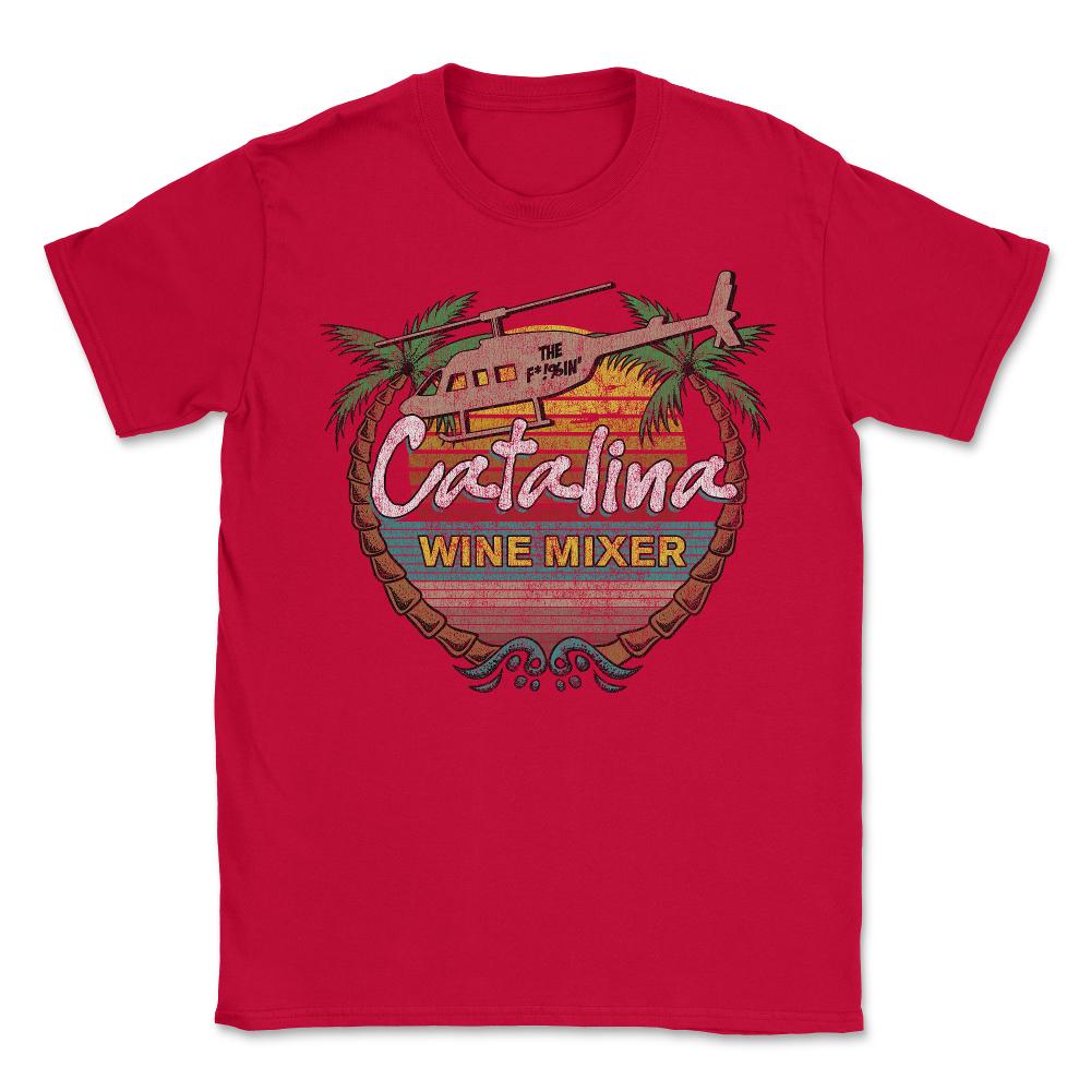 Retro Catalina Wine Mixer - Unisex T-Shirt - Red