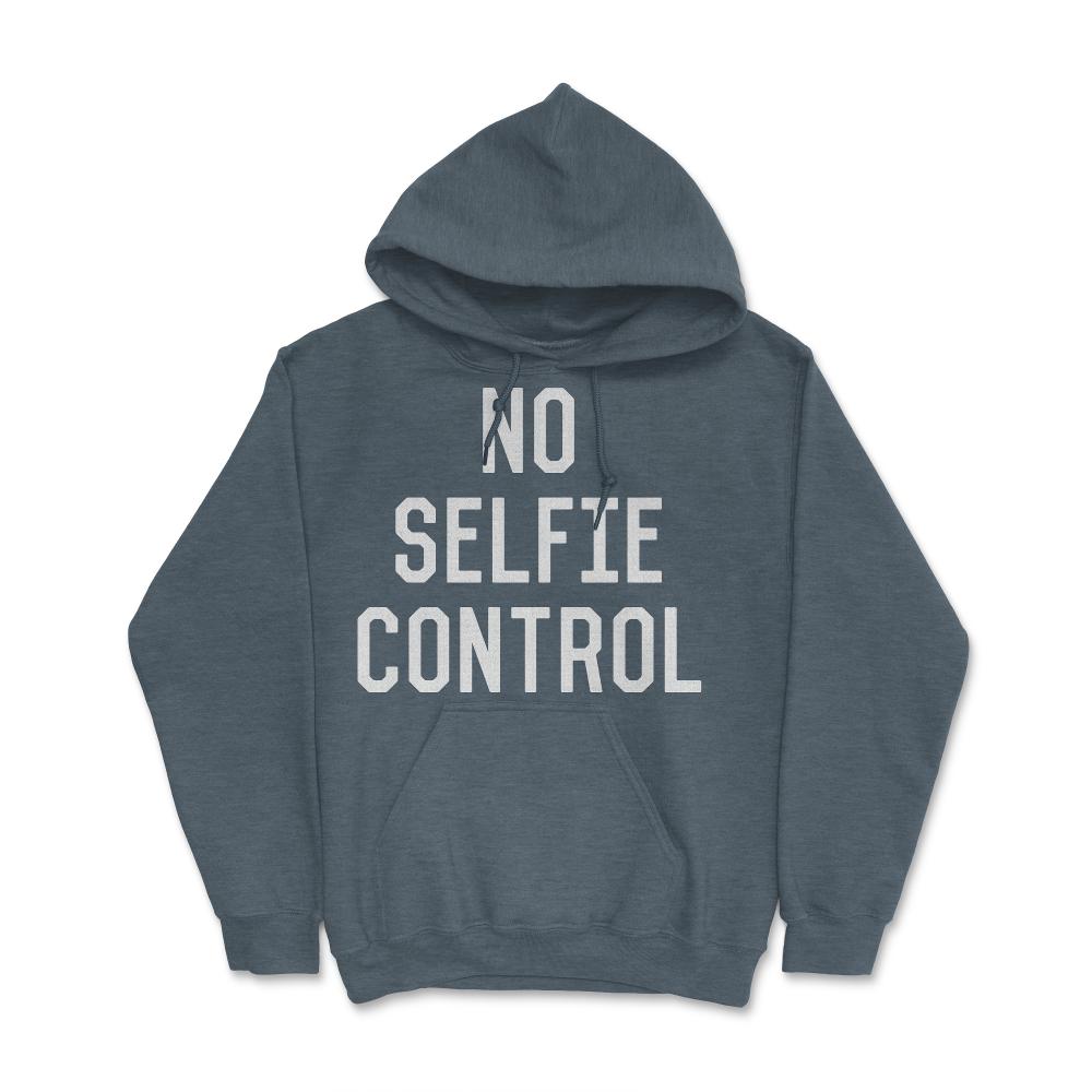 No Selfie Control - Hoodie - Dark Grey Heather