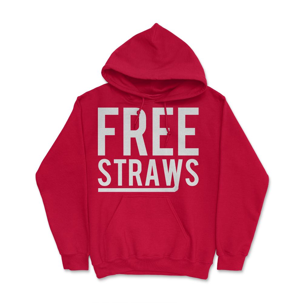 Free Straws Anti-Ban - Hoodie - Red