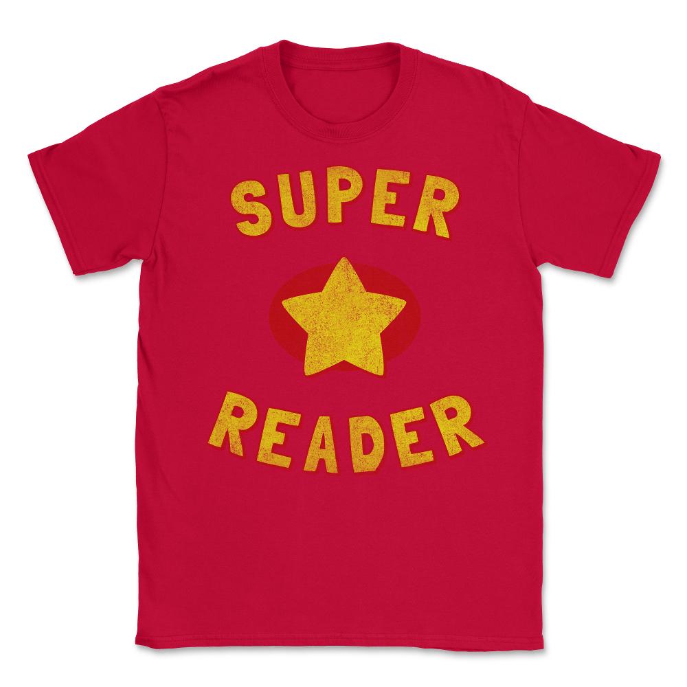 Super Reader Retro - Unisex T-Shirt - Red