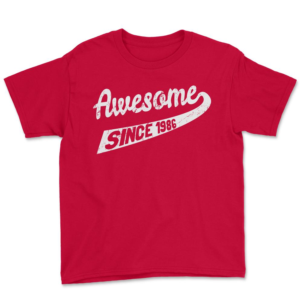 Awesome Since 1986 - Youth Tee - Red