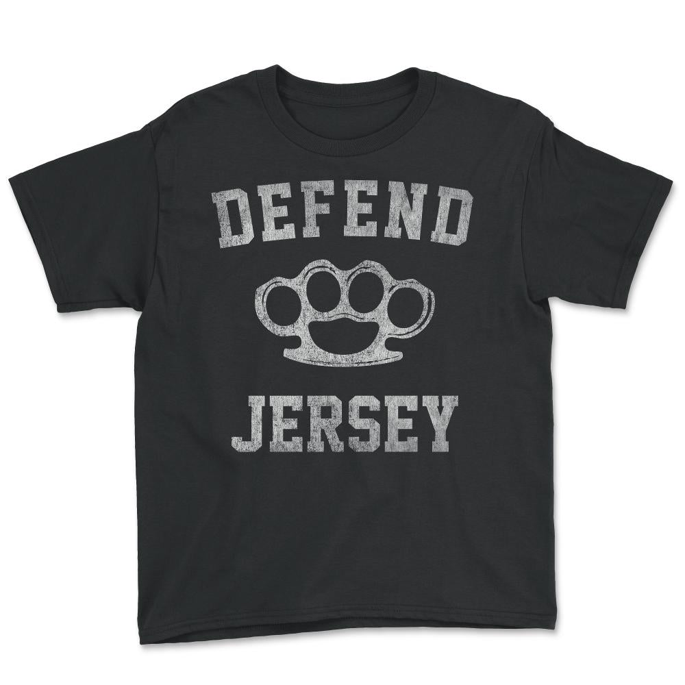 Defend Jersey Retro - Youth Tee - Black