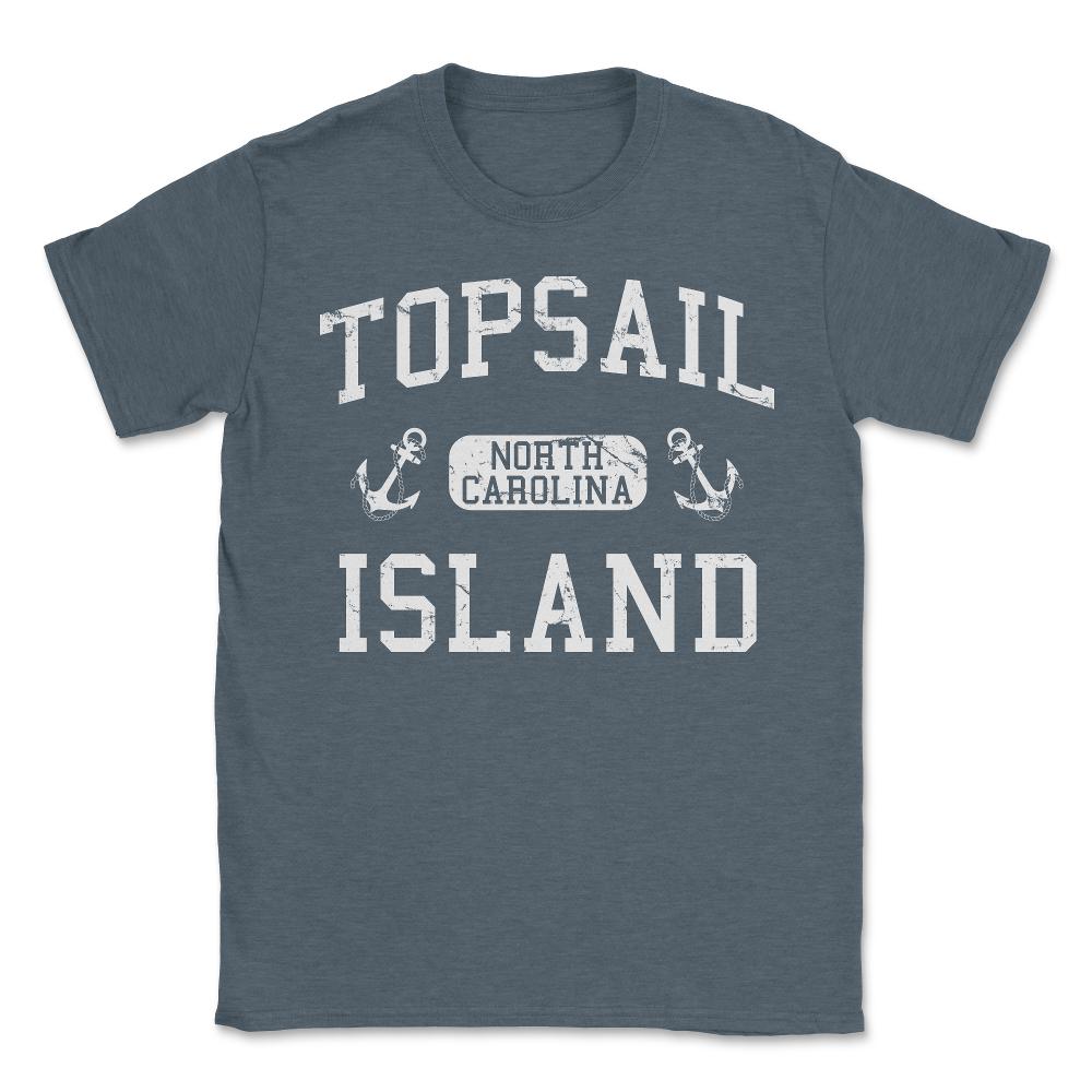 Topsail Island North Carolina - Unisex T-Shirt - Dark Grey Heather