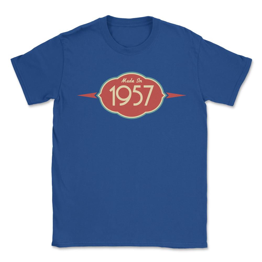 Retro Made In 1957 - Unisex T-Shirt - Royal Blue