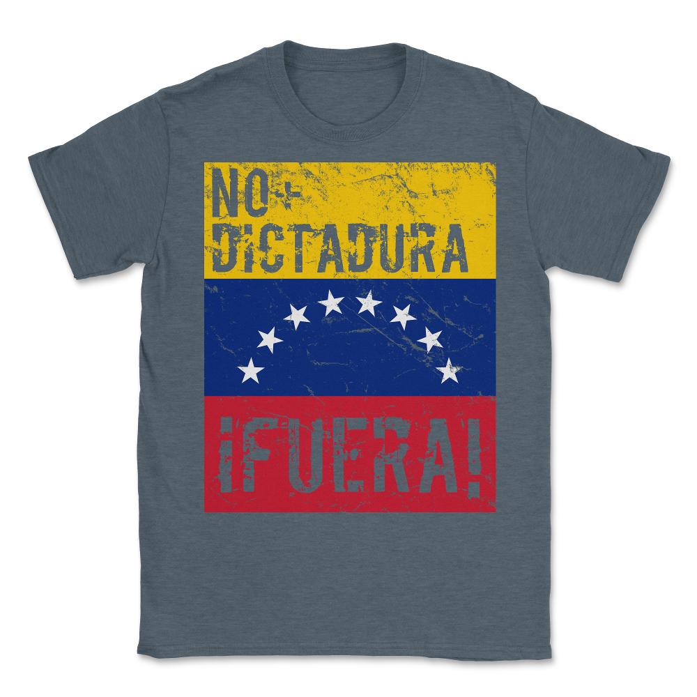 No Dictadura Fuera Madura Protest - Unisex T-Shirt - Dark Grey Heather