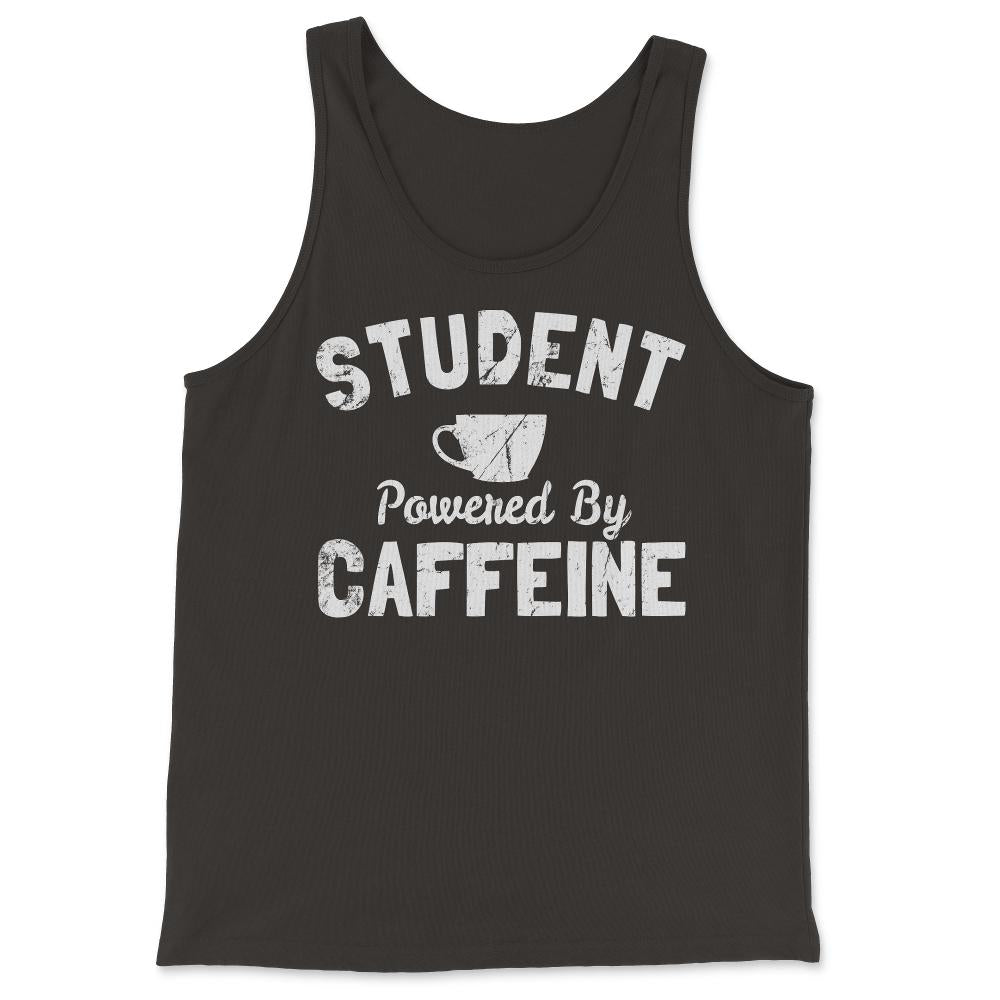 Student Powered by Caffeine - Tank Top - Black