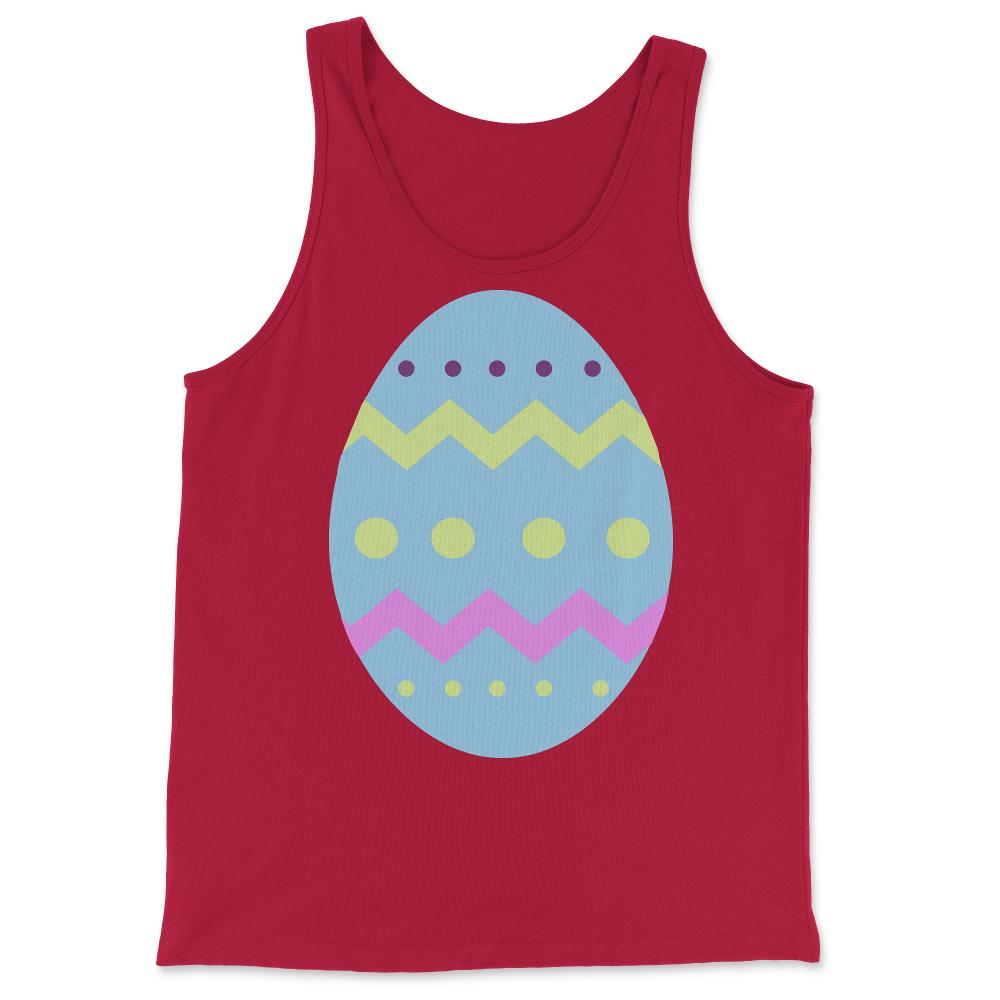 Blue Easter Egg - Tank Top - Red