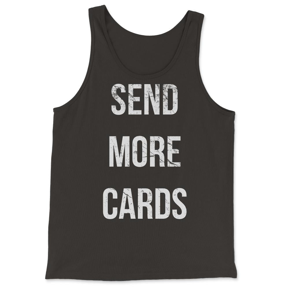 Send More Cards Snail Mail Funny - Tank Top - Black