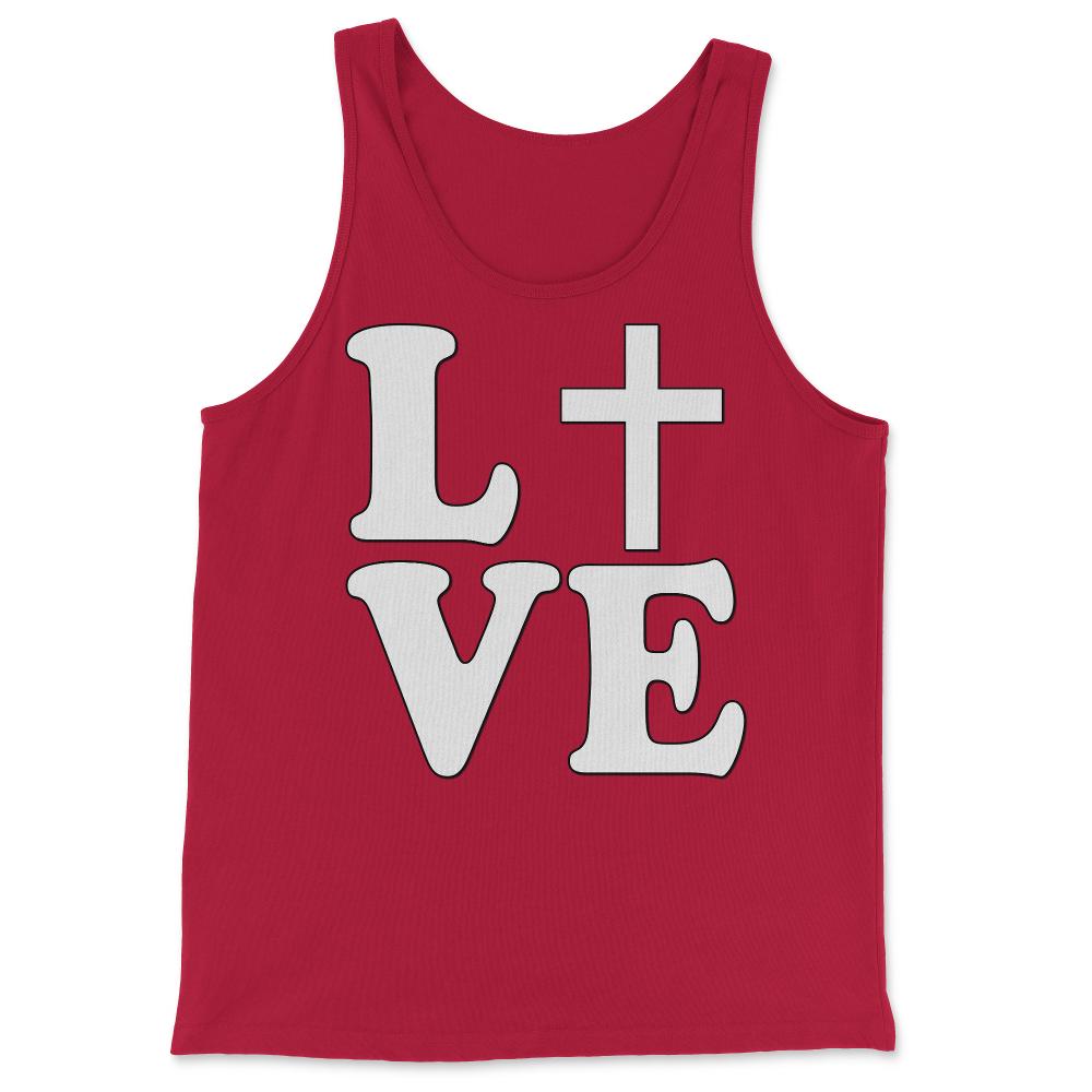 Jesus Is Love - Tank Top - Red