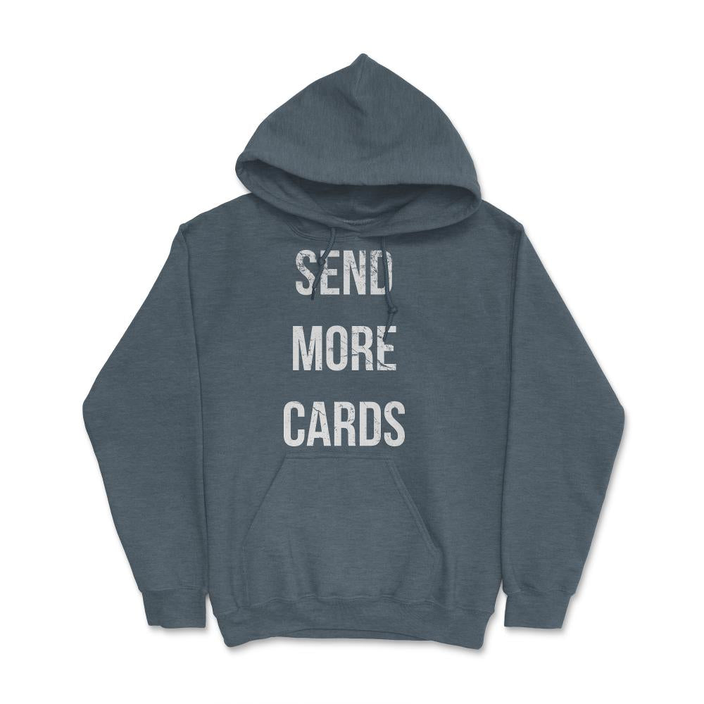 Send More Cards Snail Mail Funny - Hoodie - Dark Grey Heather