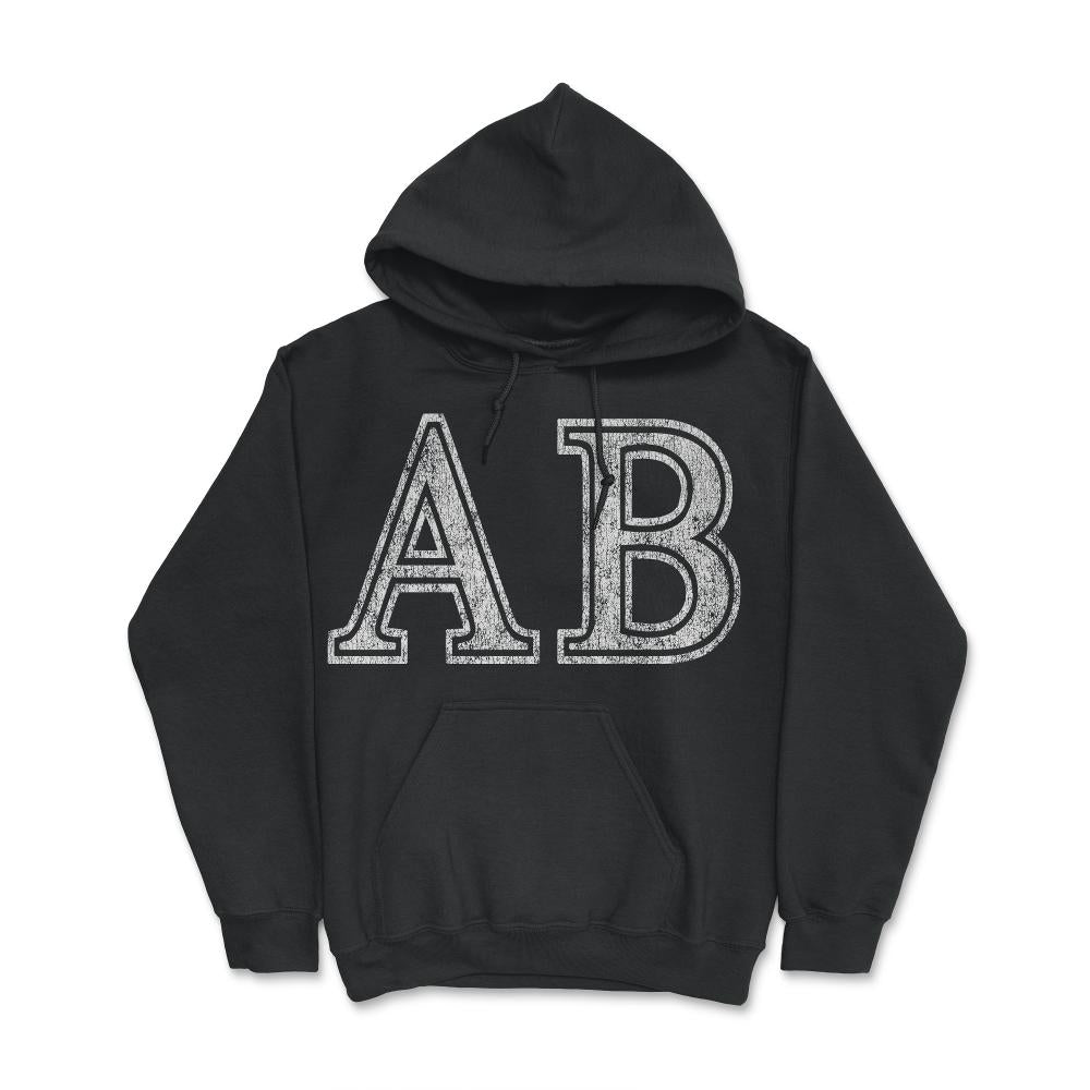Alpha Beta Ab Retro - Hoodie - Black