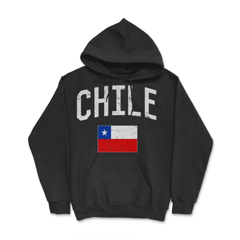Chile Flag - Hoodie - Black