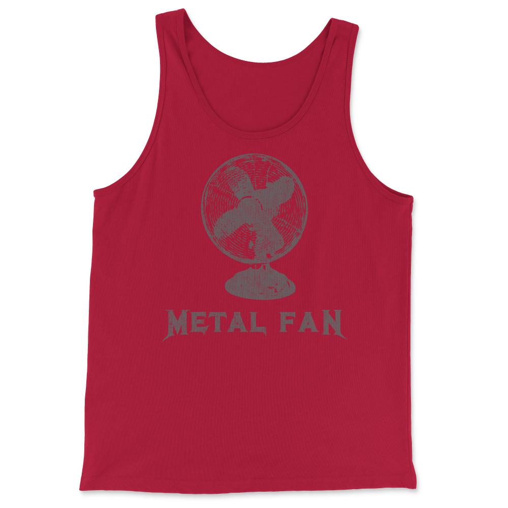 Metal Fan Heavy Metal Funny Rock Pun - Tank Top - Red