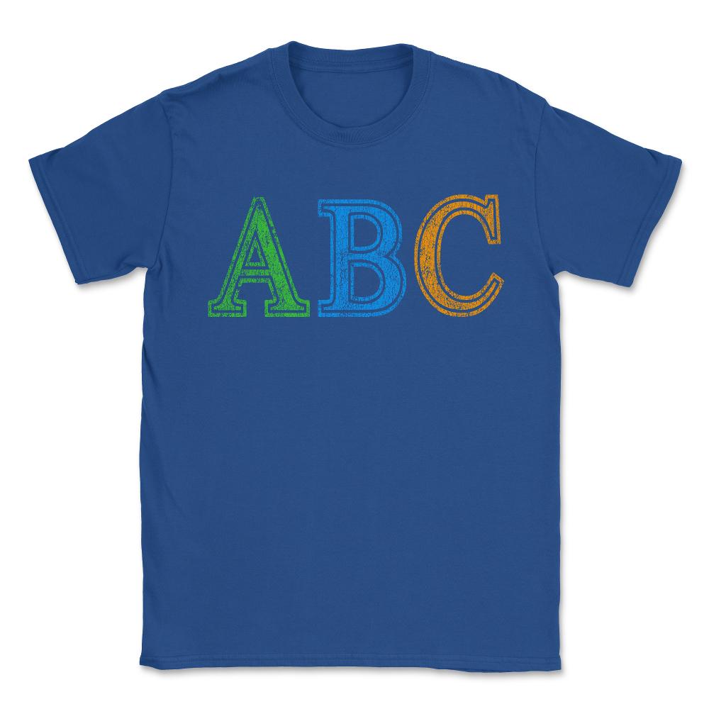 ABC Retro - Unisex T-Shirt - Royal Blue