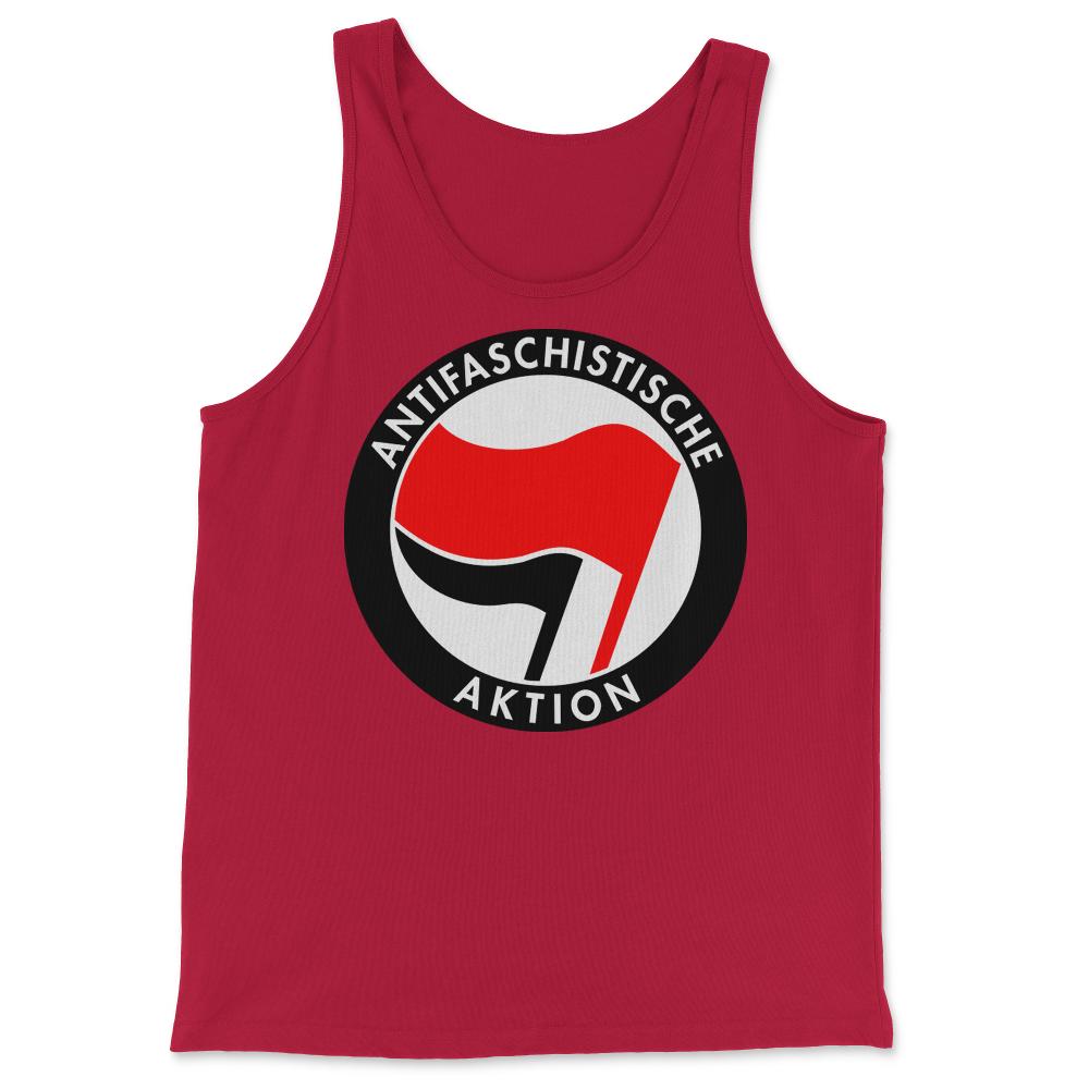 Retro Germany Antifaschistische Aktion Anti-Fascist - Tank Top - Red