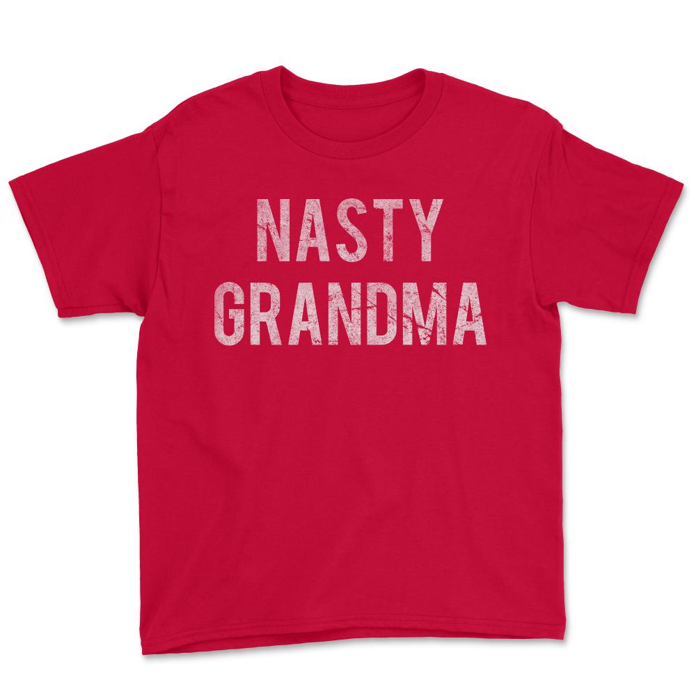 Nasty Grandma Retro - Youth Tee - Red