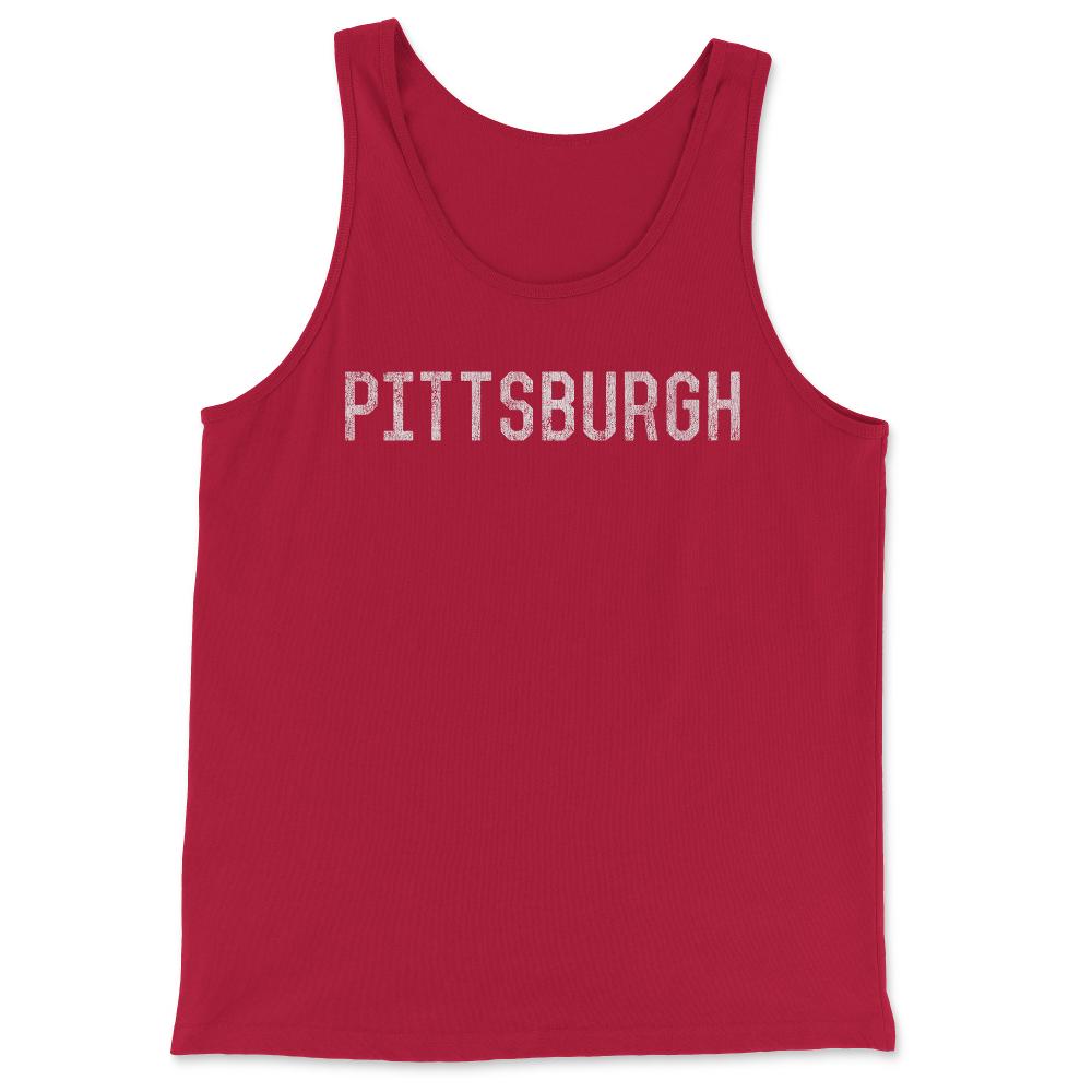 Retro Pittsburgh Pennsylvania - Tank Top - Red
