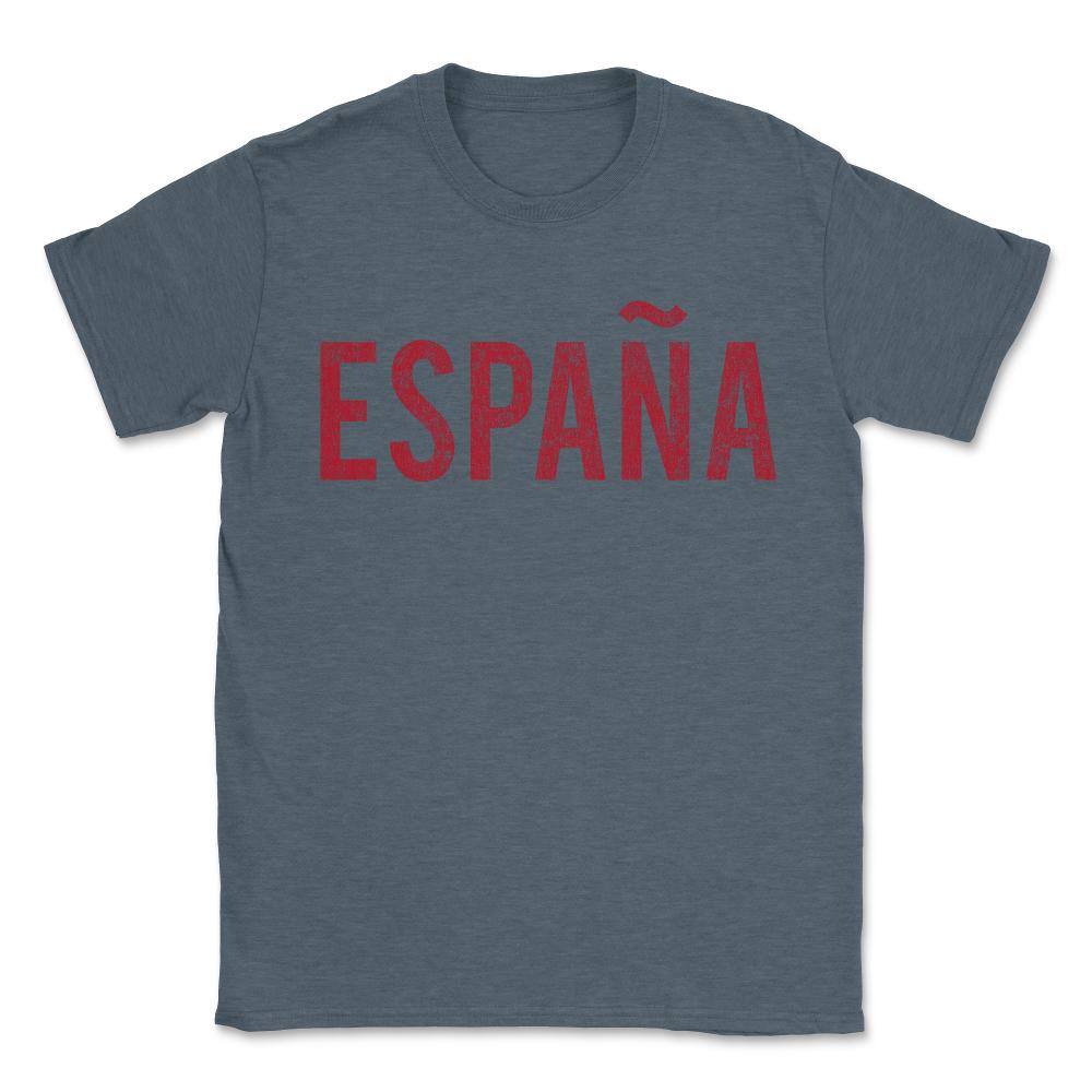 Spain Espana Retro - Unisex T-Shirt - Dark Grey Heather