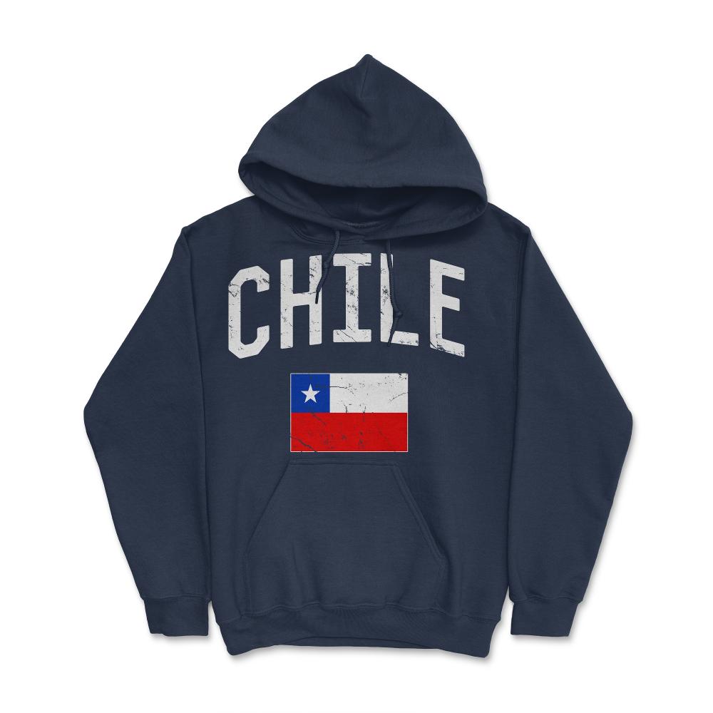 Chile Flag - Hoodie - Navy