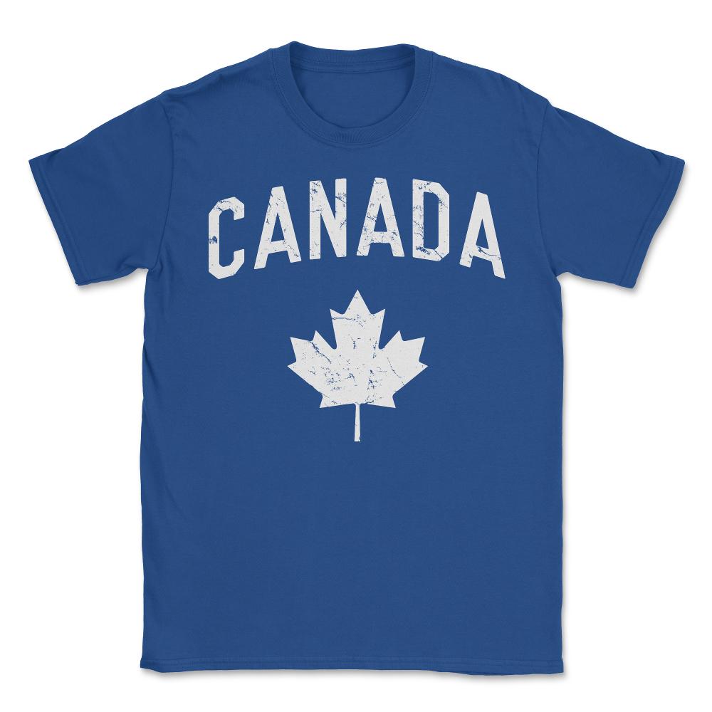 Canada Maple Leaf - Unisex T-Shirt - Royal Blue