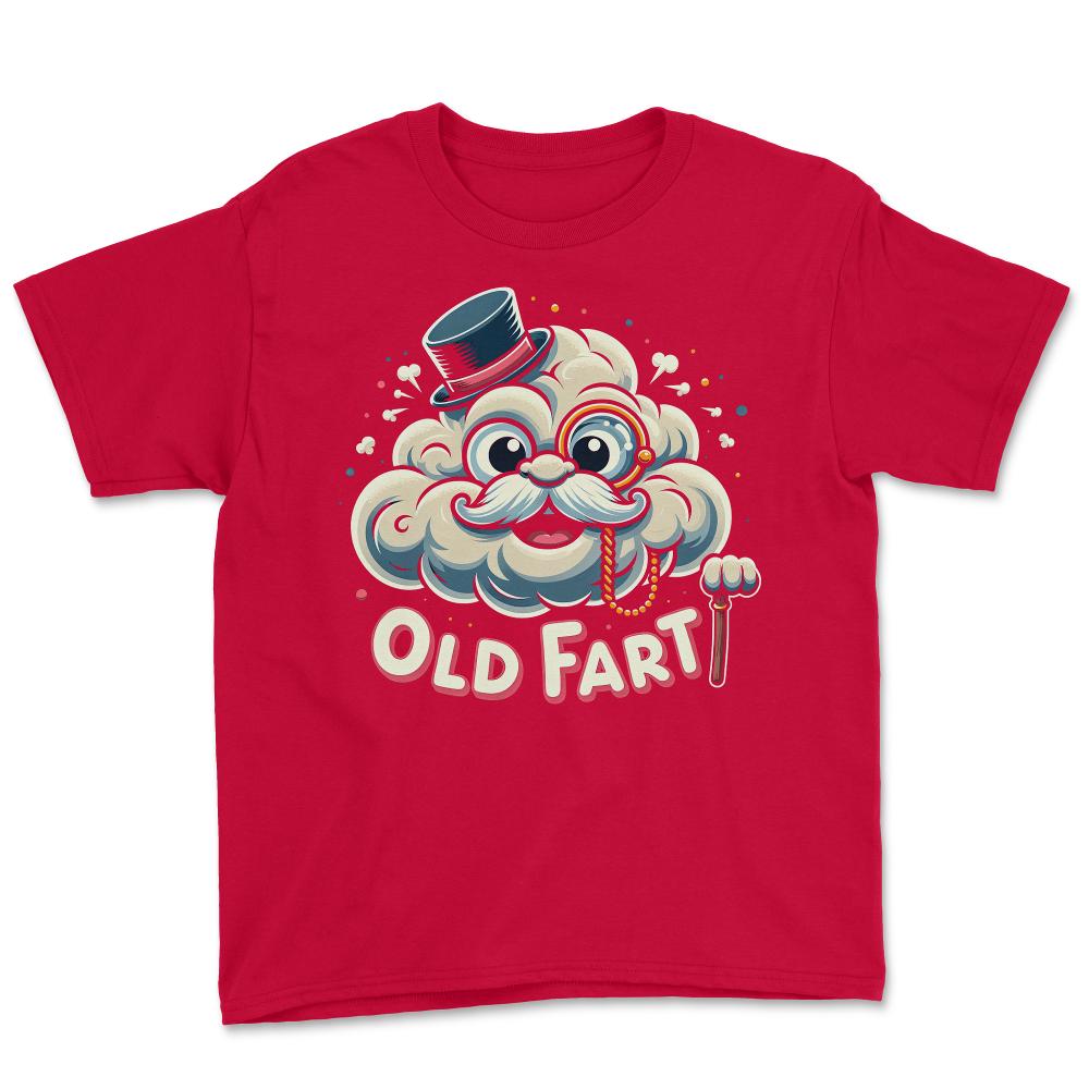 Old Fart Funny - Youth Tee - Red
