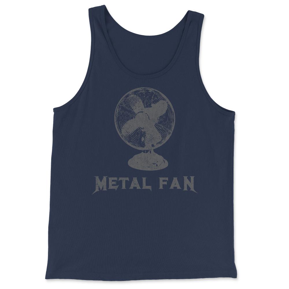 Metal Fan Heavy Metal Funny Rock Pun - Tank Top - Navy