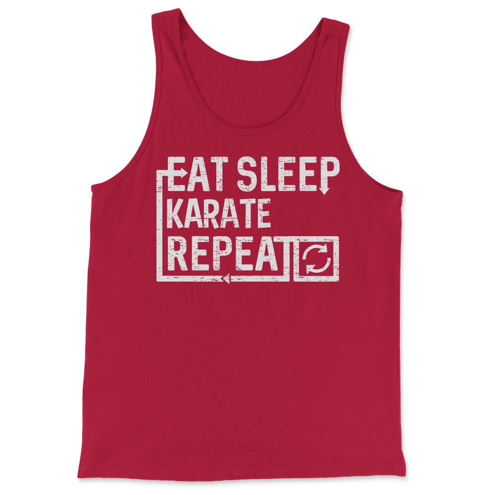Eat Sleep Karate - Tank Top - Red