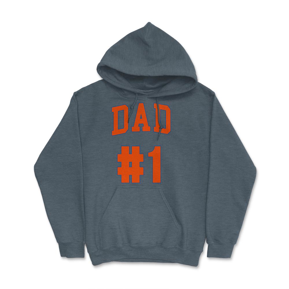 #1 dad - Hoodie - Dark Grey Heather